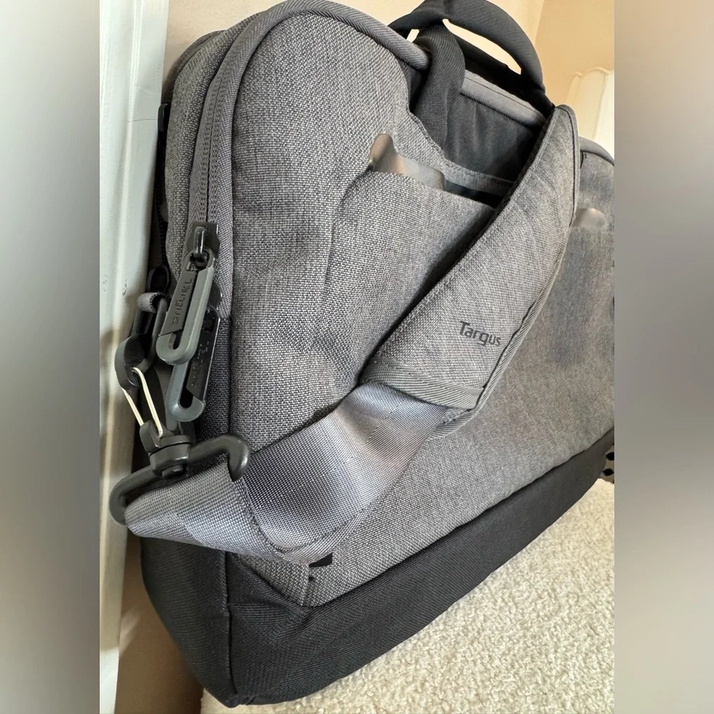 Targus Charcoal and Black Laptop Bag